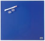 TABLA MAGNETICA STICLA 45*45 CM ALBASTRA+ACCESORII DIAMOND NOBO – poza 2