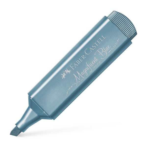 TEXTMARKER ALBASTRU METALIZAT 1546 FABER-CASTELL – poza 3