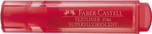 TEXTMARKER ROSU SUPERFLUORESCENT 1546 FABER-CASTELL – poza 3