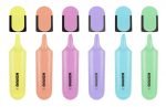 TEXTMARKER SET 6 PASTEL CUTIE PLASTIC KORES – poza 2