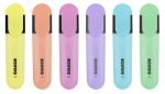 TEXTMARKER SET 6 PASTEL CUTIE PLASTIC KORES – poza 1