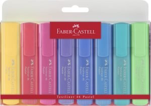 TEXTMARKER SET 8 PASTEL 1546 FABER-CASTELL – poza 1