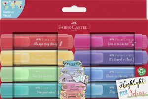 TEXTMARKER SET 8 PASTEL CUTIE CARTON FABER-CASTELL – poza 1