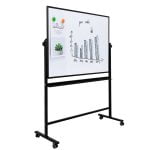 TABLA WHITEBOARD MAGNETIC MOBIL 90*120 CM RAMA ALUMINIU DELI – poza 2