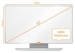 TABLA WHITEBOARD MAGNETIC OTEL EMAILAT WIDESCREEN 32" PRESTIGE NOBO – poza 2