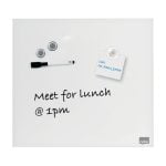 TABLA WHITEBOARD MAGNETIC STICLA 30*30 CM+ACCESORII DIAMOND NOBO – poza 2