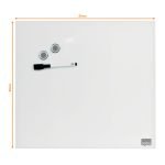 TABLA WHITEBOARD MAGNETIC STICLA 30*30 CM+ACCESORII DIAMOND NOBO – poza 3
