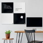 TABLA WHITEBOARD MAGNETIC STICLA 45*45 CM+ACCESORII DIAMOND NOBO – poza 2
