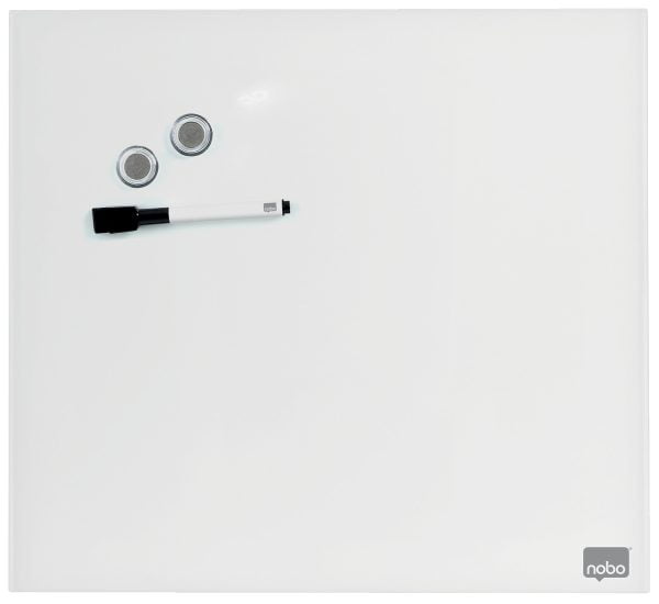 TABLA WHITEBOARD MAGNETIC STICLA 45*45 CM+ACCESORII DIAMOND NOBO – poza 3