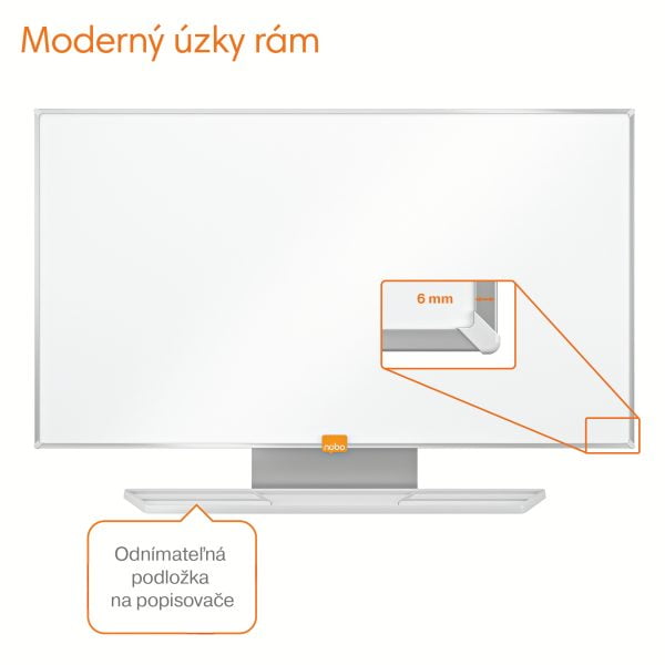 TABLA WHITEBOARD MAGNETIC WIDESCREEN 32"(721*411MM) NANO CLEAN NOBO – poza 2