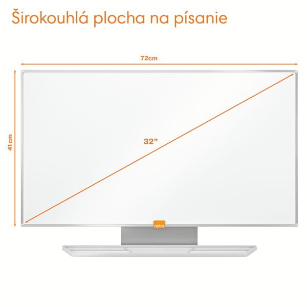 TABLA WHITEBOARD MAGNETIC WIDESCREEN 32"(721*411MM) NANO CLEAN NOBO – poza 3