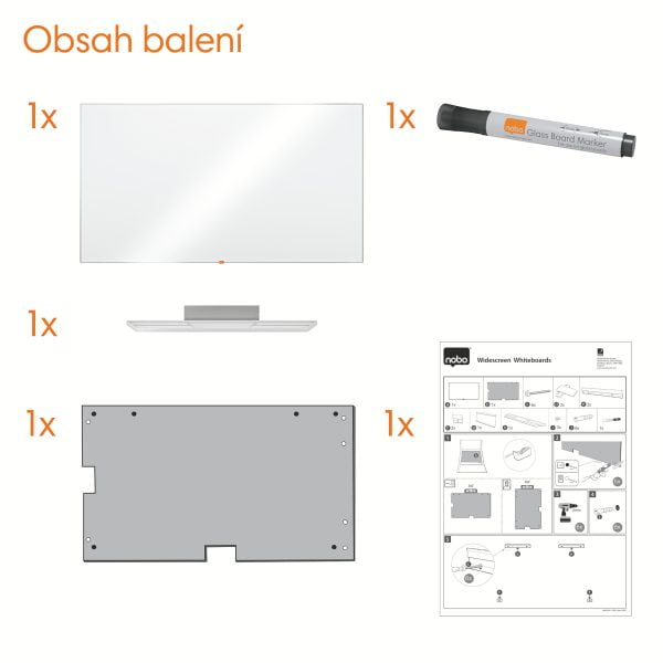 TABLA WHITEBOARD MAGNETIC WIDESCREEN 32"(721*411MM) NANO CLEAN NOBO – poza 5