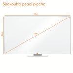 TABLA WHITEBOARD MAGNETIC WIDESCREEN 70"(1561*883MM) NANO CLEAN NOBO – poza 1