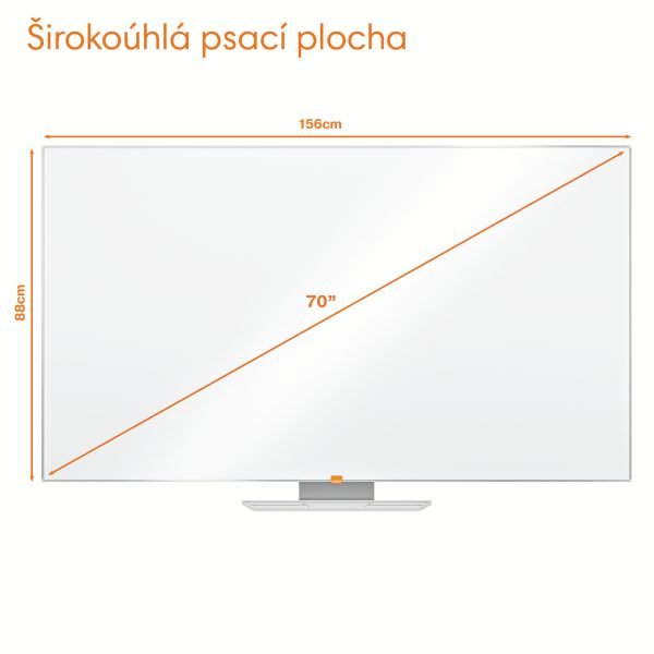 TABLA WHITEBOARD MAGNETIC WIDESCREEN 70"(1561*883MM) NANO CLEAN NOBO – poza 1