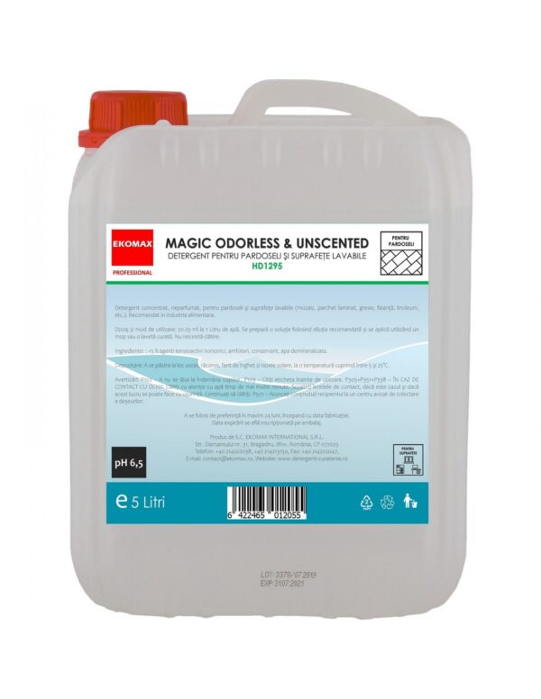 Detergent pardoseli EKOMAX Magic Odorless&Unscented 5L – poza 1