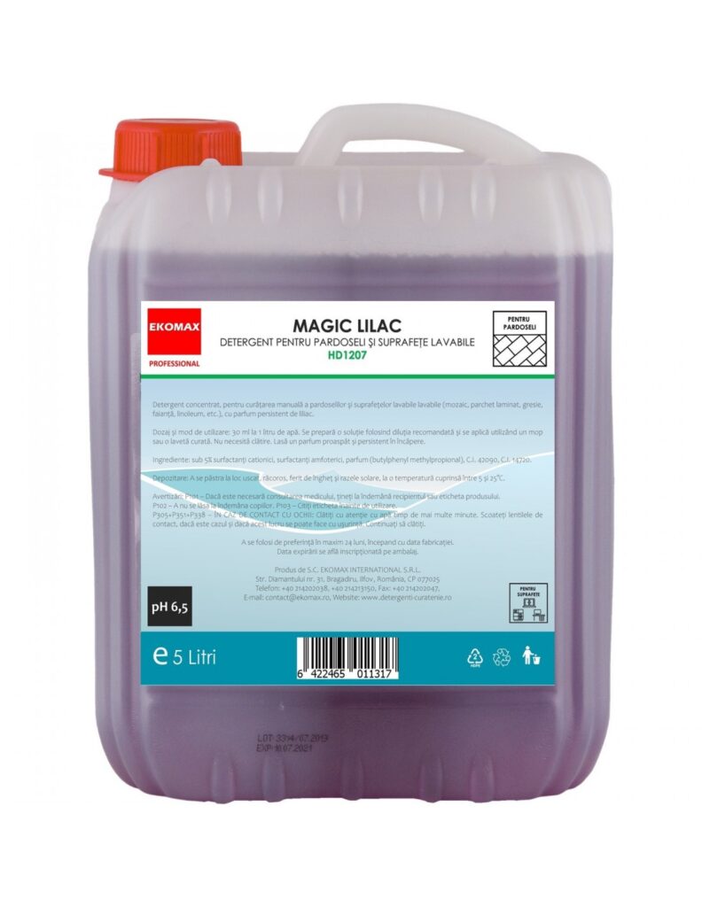 Detergent igienizant Pardoseli EKOMAX Magic Liliac 5L – poza 1