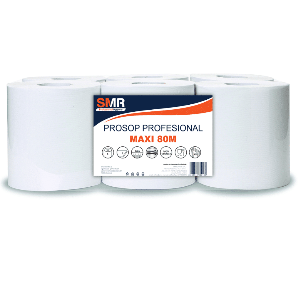 Prosop profesional hartie monorola 80 metri Profesional SMR MAXI – poza 1
