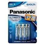 Baterie Panasonic Evolta AA R6 1,5V alcalina LR06EGE/4BP set 4+2 buc. – poza 1