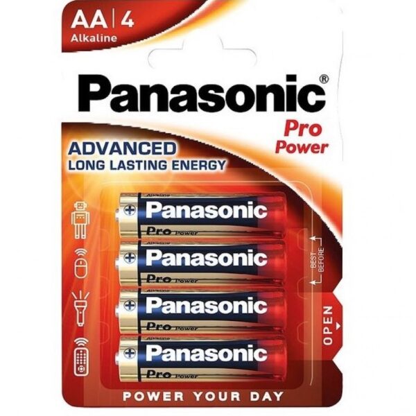 Baterie Panasonic Pro Power AA R6 1,5V alcalina LR06PPG/4BP set 4 buc. – poza 1
