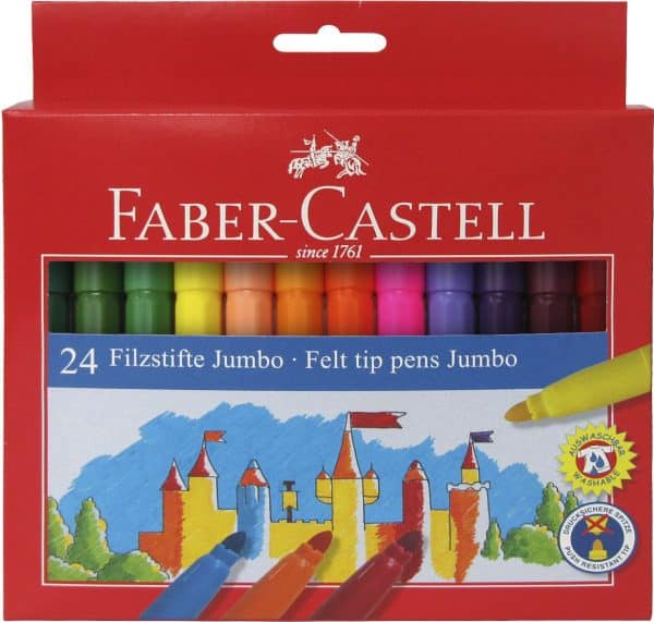 CARIOCA 24 CULORI JUMBO FABER-CASTELL – poza 1