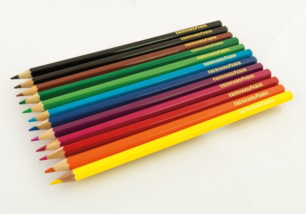 CREIOANE COLORATE 12 CULORI CUTIE METAL EBERHARD FABER – poza 3