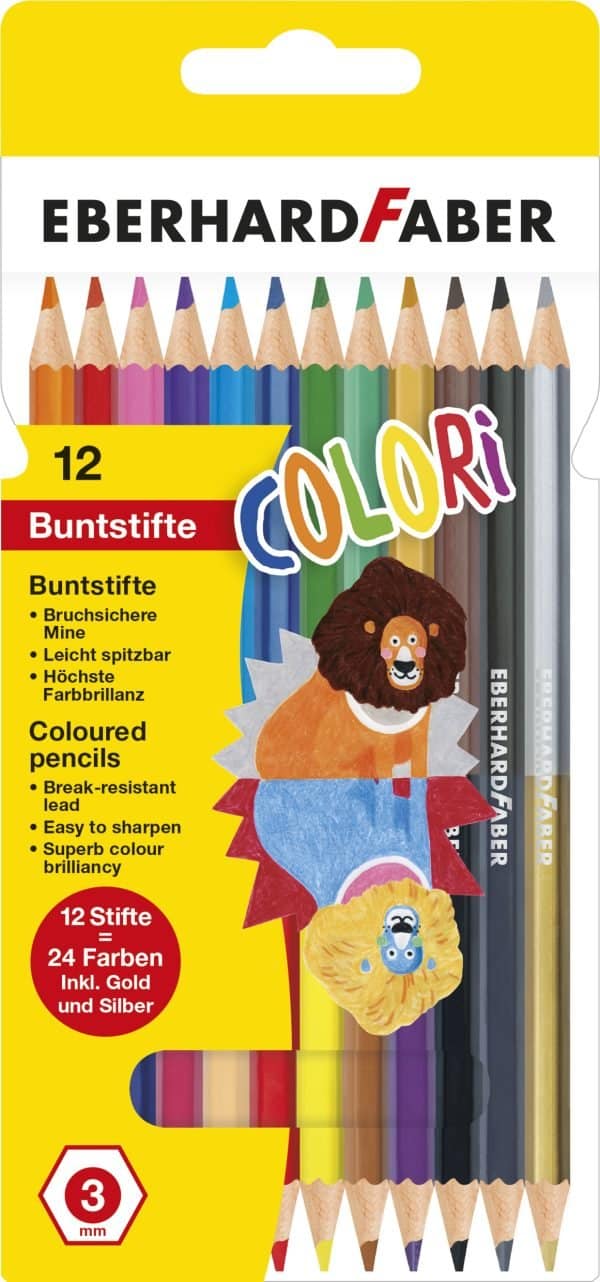 CREIOANE COLORATE BICOLORE 12*2 EBERHARD FABER – poza 1