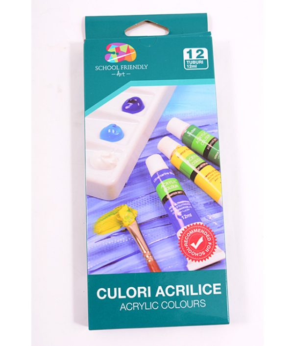 CULORI ACRILICE 12/SET 12ML PIGNA – poza 1
