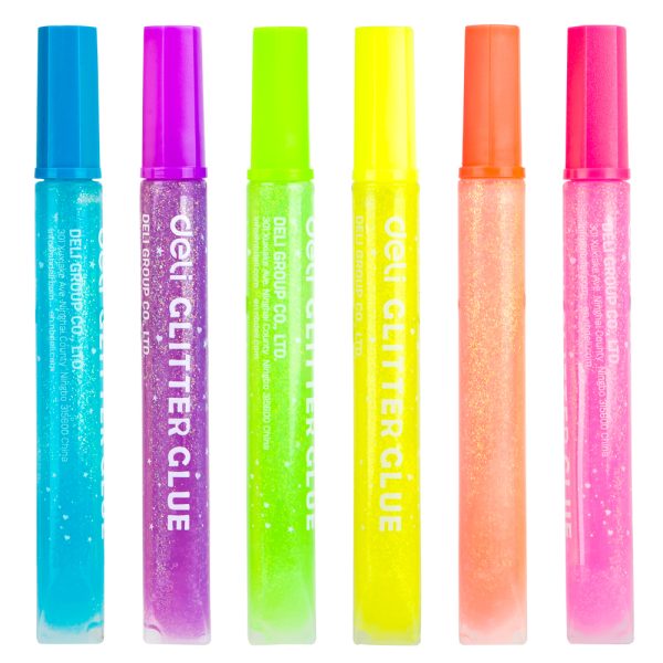 LIPICI LICHID GLITTER NEON 6 CULORI*12ML DELI – poza 3