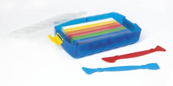 PLASTILINA 10 CULORI CUTIE PLASTIC EBERHARD FABER – poza 2