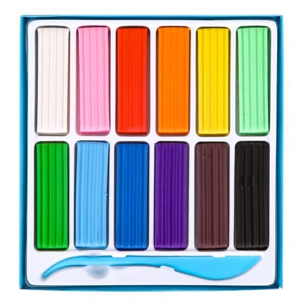 PLASTILINA 12 CULORI 240G DELI – poza 1