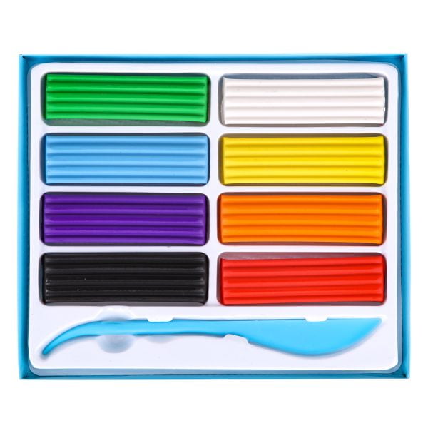 PLASTILINA 8 CULORI 160G DELI – poza 1