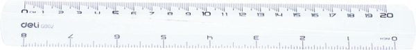 RIGLA 20CM TRANSPARENTA DELI – poza 1