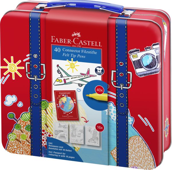 CARIOCA 40 CULORI CONNECTOR VALIZA FABER-CASTELL – poza 1