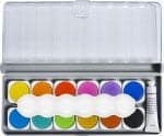 ACUARELE 12 CULORI DETASABILE + PALETA+TUB ALB EBERHARD FABER – poza 2