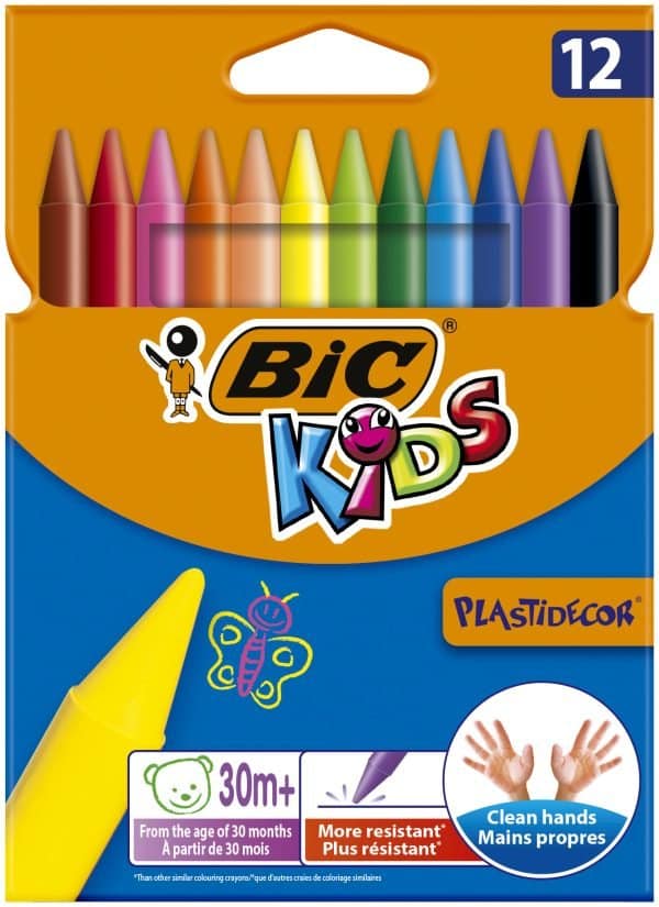 CREIOANE CERATE 12 CULORI PLASTIDECOR BIC – poza 1