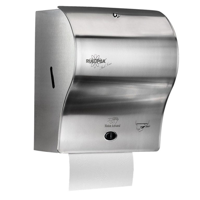 Dispenser din otel inoxidabil cu senzor pentru prosoape de hartie – poza 1