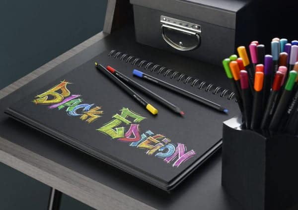 CREIOANE COLORATE 12 CULORI BLACK EDITION FABER-CASTELL – poza 2