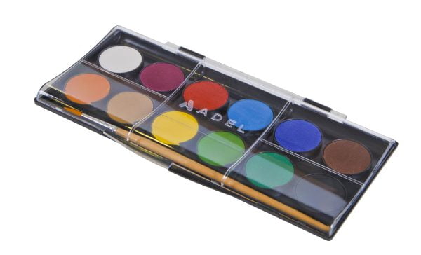 ACUARELE 12 CULORI 30MM + PENSULA ADEL – poza 2