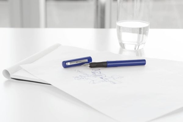 BLISTER STILOU SCOLAR ALBASTRU + 6 CARTUSE FABER-CASTELL – poza 2