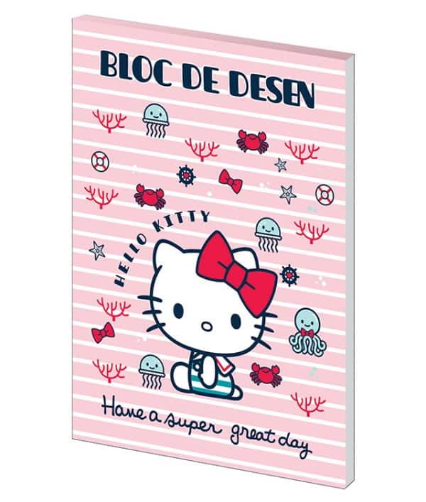 BLOC DESEN A4 160G 16 COLI LICENTE HELLO KITTY PIGNA – poza 1