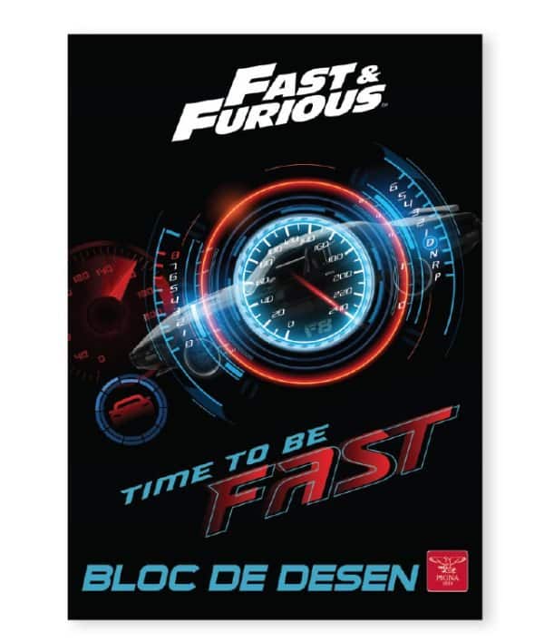 BLOC DESEN A4 160G 16F FAST&FURIOUS PIGNA – poza 1