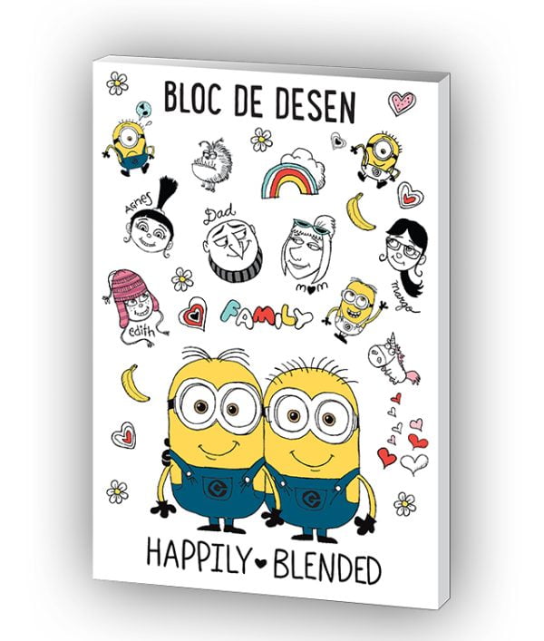 BLOC DESEN A4 160G 16F MINIONS PIGNA – poza 1