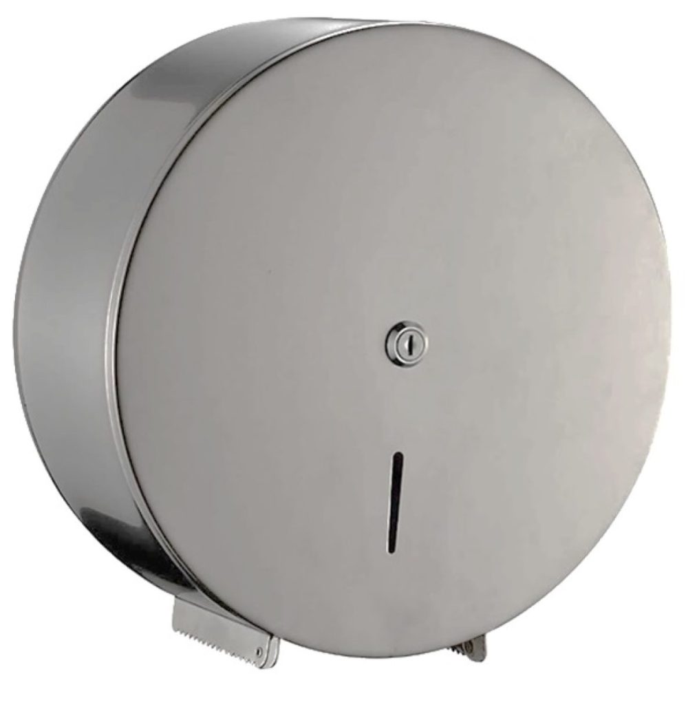Dispenser din otel inoxidabil de hartie igienica Mini Jumbo – poza 1