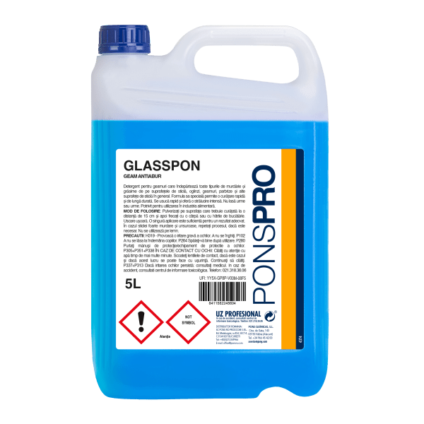 Solutie pentru curatarea oglinzilor GLASSPON GEAM ANTIABUR 5kg PONSPRO – poza 1