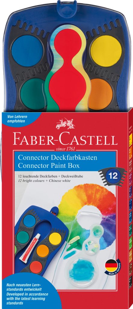 ACUARELE 12 CULORI CONNECTOR ALBASTRE FABER-CASTELL – poza 1