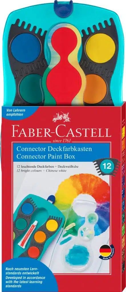 ACUARELE 12 CULORI TURCOAZ CONNECTOR FABER-CASTELL – poza 1