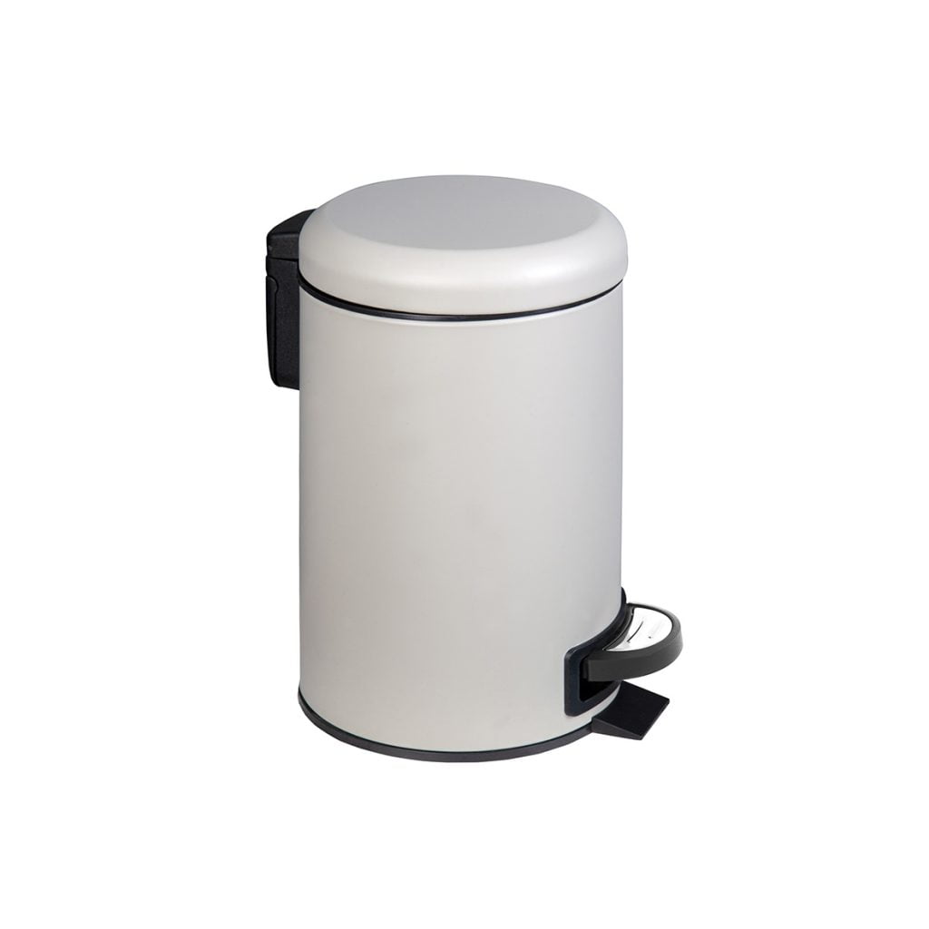 Cos de gunoi cu pedala Elite colorat 3 litri - Crem – poza 1