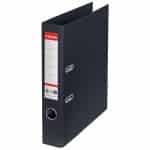 BIBLIORAFT CARTON RECICLAT 5CM NEGRU NR1 POWER FSC ESSELTE – poza 1