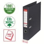 BIBLIORAFT CARTON RECICLAT 5CM NEGRU NR1 POWER FSC ESSELTE – poza 3
