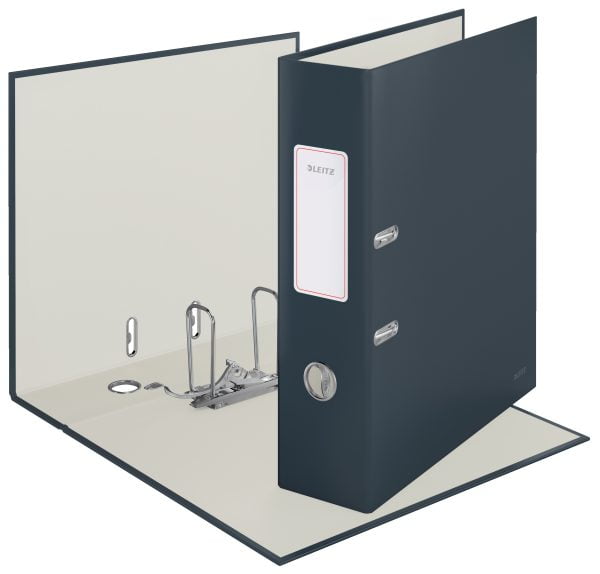 BIBLIORAFT PLASTIFIAT 8CM 180GRADE GRI ANTRACIT COSY LEITZ – poza 2